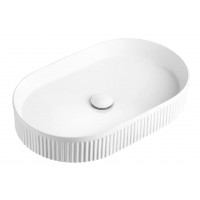 Matte White Fluted Basins